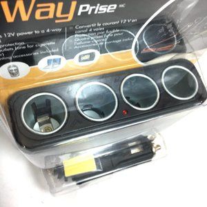 Wagan Tech 4-Way Auto 12V socket Splitter #9139 NWT